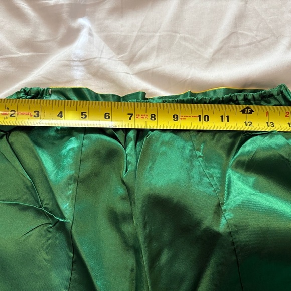 Vtg 1950s Traditional Korean Women's M 8-10 Hanbok 4 Piece Green Embroidered - Picture 12 of 16